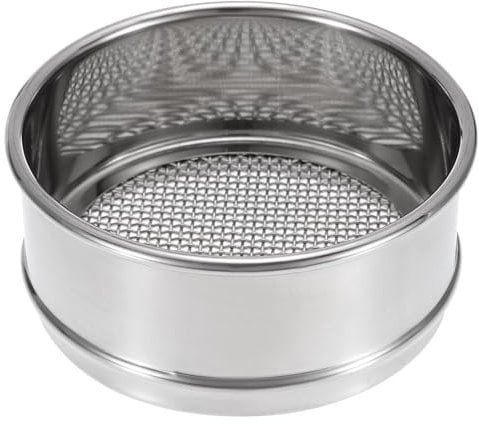 PATIKIL 10 Mesh Lab Sieve, 4 Diameter Test Sieve 304 Stainless Steel Wire Cloth (2mm) for Industrial Laboratory