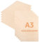 CYEER 10 placas de madera contrachapada A3, 420 x 300 x 3 mm, madera contrachapada, sin tratar, placas de madera de balsa, placas de madera para manualidades, manualidades y manualidades, proyectos