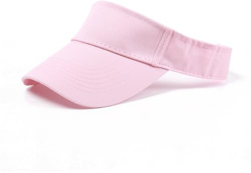 ANDICEQY Cappelli sportivi con visiera parasole regolabile, vuoto, cappellino da baseball in cotone, per donne e uomini, Rosa chiaro, 6.375