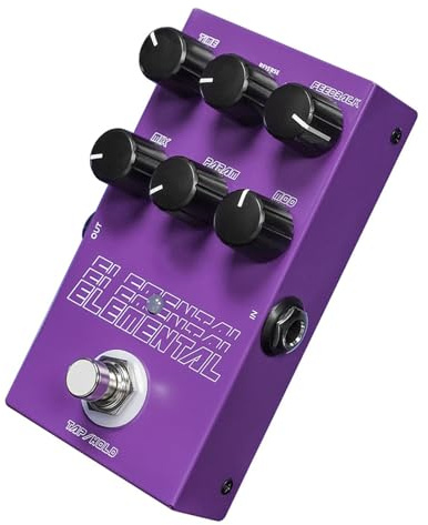 Delay-Pedal, 9 Effekte, Knopfsteuerung, Gitarrenpedal, 6, 35 Mm Eingang, Ausgang, Metallgehäuse, DC9V-Netzteil, USB, für Musiker