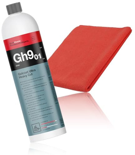 Koch Chemie Gelcoat Ultra Heavy Cut 1L Gh9.01 inkl Mikrofaser Heavy Cut Poliertuch Boot Politur Schiff Politur Segelboot Politur Gelcoat Politur