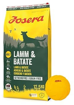 Josera - Hundefutter - Josera Exclusive Lamm & Batate - Trockenfutter 12,5 KG + Goodie Frisbee - Getreidefreies Hundefutter für Gourmets