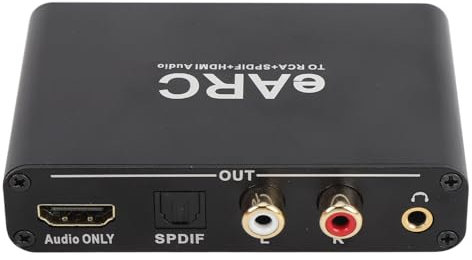 MENDUNER HDMI Audio Extractor, EARC ARC Sound Extractor 3.5mm Output HD Multimedia ARC Adapter for HDTV Speaker Amplifier, Stereo Audio Breakout