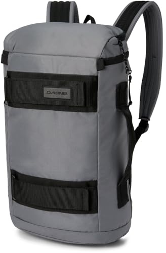 Dakine Mission Street Pack 25L Castlerock | 25 l Skate-Rucksack, Laptopfach mit seitlichem Zugang, Cargoboard-Gurte, Wasserflaschentasche, reflektierende Details