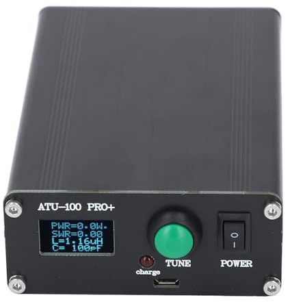 Premium -Komponenten, 0, 96 -Zoll -Bildschirm, Metallgehäuse, Automatischer Antennen -Tuner ATU 100 Pro+ mit Effizientem Laden für Radiosendungen