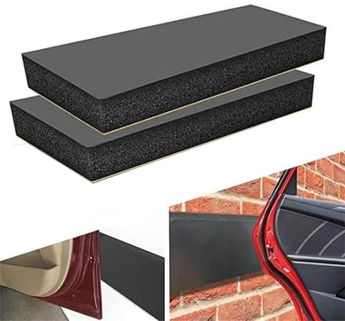 4 Mousse Protection Garage pour Portières de Garage(30 x 10 x 3 cm),Protection Voiture, pour Bords de Portières Voiture,Garages Abris Auto (Noir). (2)