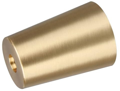 HUPQCVX Couvre-Pied cylindrique en Laiton 40 mm, 35 mm, Protection de Bureau en métal, Silencieux et antidérapant, for Table Basse, Meuble TV(45 * 35 * 100 * 1.0 mm)