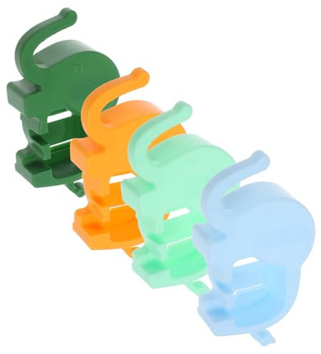 Zerodeko 4 Stück Teiliges Wandmontierter Elefant Zahnbürstenhalter ohne Bohren Niedlicher Zahnbürsten Organizer für Badezimmer Praktischer Zahnbürsten Aufbewahrungsrack