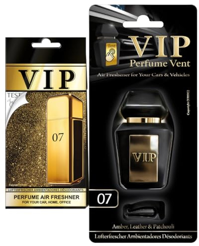 Ambientador Coche VIP Perfume Vent | Difusor de Rejilla | Larga Duración | Estilo Premium (07 PERFUME)