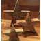 Holz Stern aus Mangoholz 15cm breit 4cm dick Weihnachten Dekoration Holzdeko Tischdekoration Holzstern #04