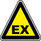 Jintora - Autocollants - sticker autocollant - risque d'explosion sur lieu de travail Zone ATEX - 150x150mm