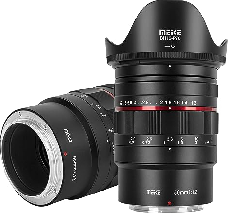 MEKE Obiettivo full frame da 50 mm F1.2 con grande apertura e messa a fuoco manuale, compatibile con fotocamere Nikon Z-Mount Z5 Z6 Z7 Z6II Z7II Z30 Z50 Z8 Z9 Z50II