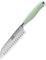 Stainless Steel 13cm/5 Santoku Knife - Taylors Eye Witness Lichen Syracuse Collection, Ultra Fine Cutting Edge, Razor Sharp Blade. Soft Textured Grip with Muted Green Rubberised Handle