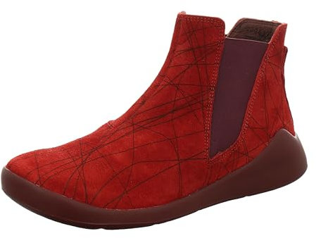 THINK! Damen DUENE Leder gefütterte nachhaltige Chelsea-Boots, 5000 Fragola, 37 EU