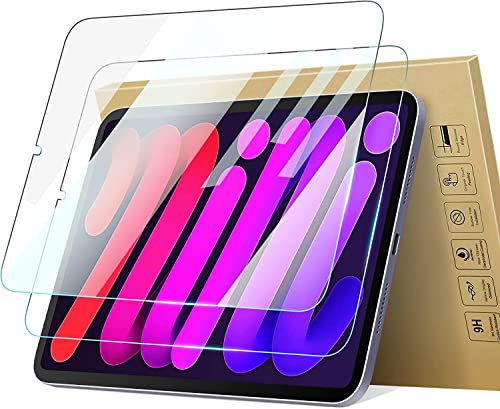 MOBISTAR® 2-Pack Screen Protector Compatible with iPad mini (A17 Pro, 2024 Model, 7th Generation) / mini 6 (2021 Model, 6th Generation), 8.3-Inch, Tempered Glass Film, High Definition, 9H Hardness
