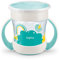 NUK Mini Magic Cup Trinklernbecher mit persönlicher Gravur, 360°-Trinkrand, 160ml, auslaufsicher, 6+ Monate, türkis