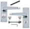 Golden Grace Victorian Straight Handle Lever Privacy Door Handles for Bathroom in Premium Polished Chrome Finish - 120mm x 40mm