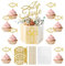 Cake Topper Taufe 26 Stück Fisch Cupcake Deko Tortendeko Taufe konfirmation deko Tortendeko Kommunion für Geburtstag Hochzeit, Muffin Deko Taufe Junge Mädchen