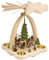 Seiffener Volkskunst Sten Heydenreich | Erzgebirge Pyramide für Teelichter & Pyramidenkerzen | Weihnachtspyramide | 27 cm | mit Damwild farbig
