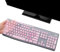Keyboard Cover Skin Protector for Logitech MK295 MK275 MK270 Wireless Keyboard, Logitech K200 K260 K270 K275 K295 MK200 MK260 Ultra Thin Desktop PC Silicone Keyboard Cover-Lovly