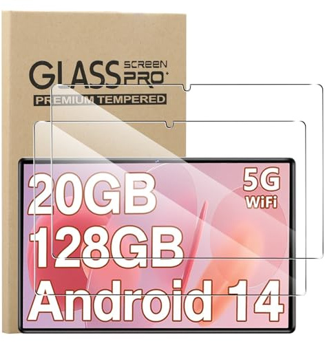 KUSINHOKA Protector de Pantalla para DEERTiME E15/E9/E6 10 Pulgadas, [2 Pack] Cristal Templado Película Anti-arañazos, Alta Dureza, Sin Burbujas, HD Clear Vidrio Templado Tablet Protector