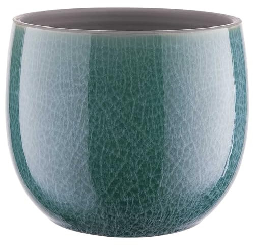 BUTLERS (2 Stück Blumentopf Ø 14cm Steingut -TERRANO- Pflanzentopf für innen und außen | Übertopf zur Dekoration von Balkon, Küche, Fensterbank, Pflanzregal, Wohnzimmer