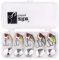 Zite Fishing Jigspinner Set | 5 Stück Spin Jig Barschköder 10g-20g | Spinner Barschangeln Zanderangeln | Raubfischköder für Barsch, Zander & Hecht | Spinn-Köder inklusive Tackle-Box (Natur 10-20g)