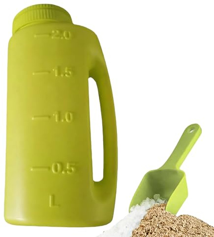 Generisch Épandeur manuel pour sel et épandage, robuste de 2 l, pour jardin et service d'hiver, pour la neige, pour allée, trottoir, jardin, pelouse, gravillons, sable