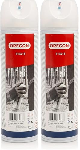 Oregon Spray de Pintura Forestal Azul Fluorescente, 500ml, Marcador Temporal, Hasta 2 Años, Secado Rápido (519415) (Paquete de 2)