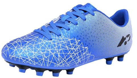 Generisch Chaussures de football pour sol solide, baskets d'extérieur pour chaussures d'entraînement sportives pour tout-petits et adolescents