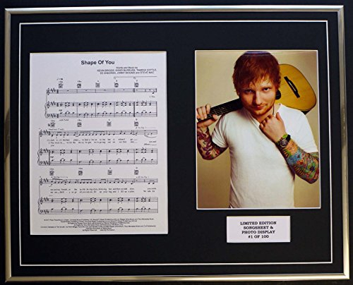 ED SHEERAN/SHAPE OF YOU/Songsheet und Photo Display, limitierte Auflage
