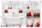 Medianlux Fliesen-Aufkleber Fliesen-Bild Kerzen Steine Wellness SPA Rot Weiß Deko Bad WC, 15x20cm fp5p230h-82722