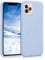 kwmobile Case Compatible with Apple iPhone 11 Pro Case - Soft Slim Protective TPU Silicone Cover - Light Blue Matte
