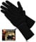 Medipaq - Long Wrist Protect Heat Resistant Gloves for Cooking - 1 Pair of Heat Proof Gloves - BBQ Gloves for Outdoors - Heat Resistant Oven Gloves with Fingers for Burn Prevention - Black