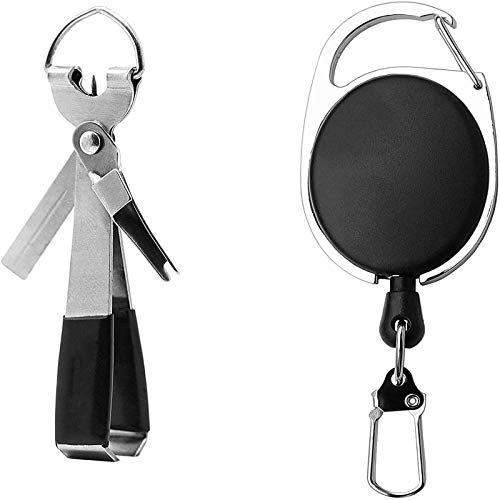2 Stück Angelschnur Werkzeug Und Zinger, Zinger Retractor Combo, Schnellknoten Binde Werkzeuge, Angelausrüstung, Retraktor, Multifunktions-Angelschnur