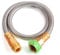 Sunifier Manguera de jardín corta de metal de 3 pies, líder de manguera de acero inoxidable de 3 pies, extensión de manguera de agua pequeña, extensor de manguera ligero para exteriores (3 pies)