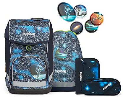 ergobag cubo Set ergonomischer Schulrucksack, Vorgänger-Kollektion, klassisch 5-teilig 1. Klasse Grundschule