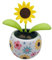 iSpchen Solarbetriebene Wackelfigur Blume Dekoration Solarblume Wackelfigur Wackelblume Solar Tanzende Blume Figuren Dekoration Wackelblume Blume Auto Armaturenbrett Ornamente für Auto Haus Büro