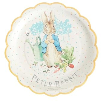 Peter Rabbit Classic Tableware Party Plates x8, 23cm/9inch Diameter