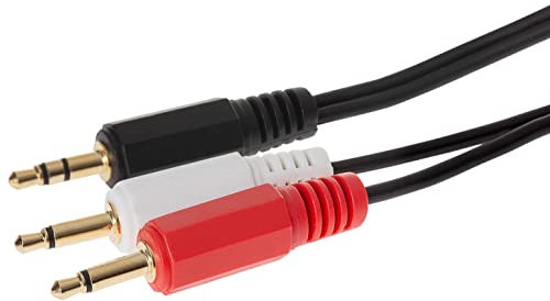 Maplin Cavo jack TRS stereo 3,5 mm a 3 poli jack a 2 poli da 3,5 mm a 2 poli, 2 m