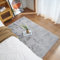 Ghouse Teppich Rechteck 120x180 cm Grau Flauschig Weich Wohnzimmer Schlafzimmer Dekoration rutschfest Kurzflor Teppich Waschbarer Carpet