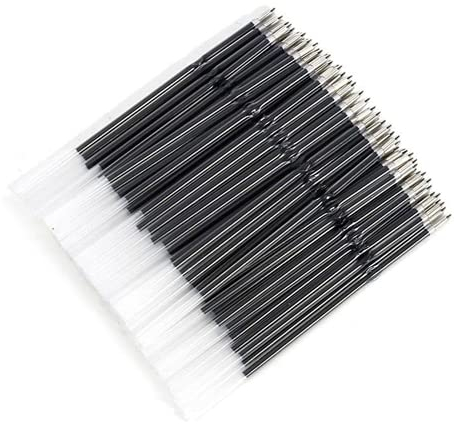 20 Stück 0,7 Mm Schwarz Kugelschreiber Mine Drücken Sie Kugelschreiber Mine Ersetzen Sie Signature Nachfüllen Studenten Büromaterial Nice and Practical