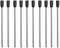 10 x austauschbare Kugelschreiberminen, 0,7 mm schwarze Tinte, Rundspitze, glattes Schreiben, Kugelschreiberminen für Schule und Büro