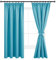 DWCN Blickdicht Vorhang Verdunkelungsvorhänge mit Kräuselband Dicke Thermovorhänge mit Vorhang-Krawatten, 200x140cm(HöhexBreite), Türkis, 2er Set