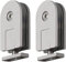 Modern Stainless Steel Shower Glass Door Hinge, 360° Pivot, Silver Brushed