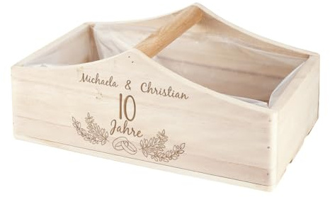 Herz & Heim Geschenkkorb mit Gravur zur Hochzeit
