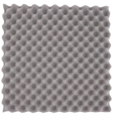 Pannelli insonorizzati, 10 pezzi da parete moderni assorbitori acustici, 50 x 50 x 5 cm, per isolamento acustico e riduzione del rumore (grigio)