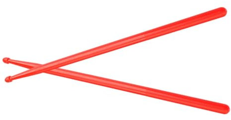 DIKACA 1paar Nylon Trommelstöcke Mit Rutschfestem Griff Für Bühnenauftritte Und Anfänger Im Percussion Bereich Langlebiges Schlagzeug Zubehör Rote Farbe