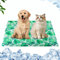 Qoosea Kühlmatte für Hunde Pet Cooling Mat Kühlkissen für Hund & Katzen, Kältematte für Haustiere Ungiftiges Gel-Selbstkühlende Matte, Faltbar Kühl Hundedecke Kaltgelpad Pad im Heißen Sommer - 50*65CM