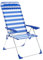Marbueno Gepolsterte Campingstuhl Blau Weiß 69 x 110 x 58 cm